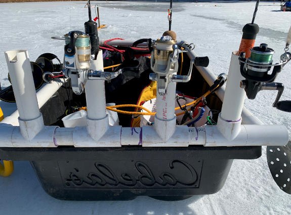 Fish360 DIY Ice Fishing Sled Rod Rack