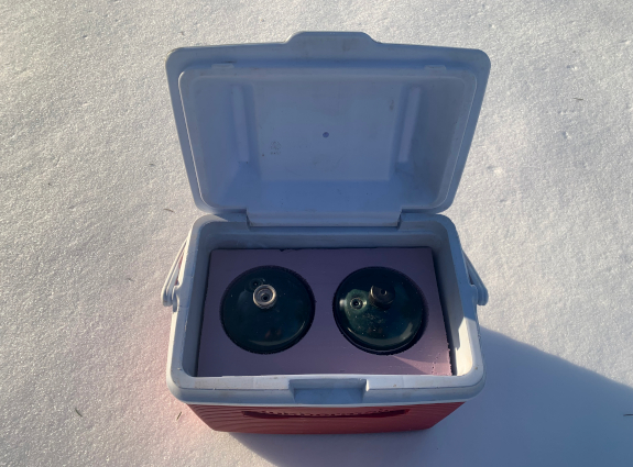 Fish360 DIY Ice Fishing Propane Storage